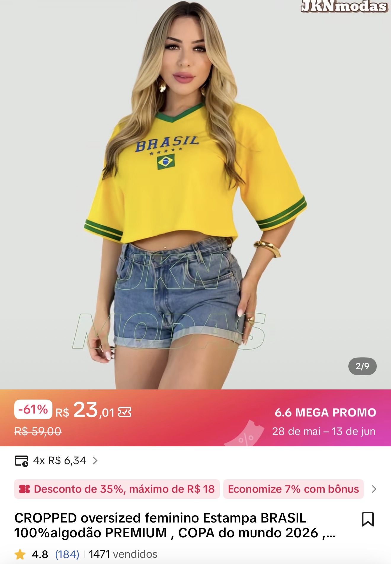Produto em análise